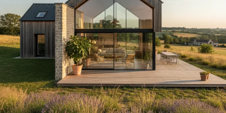 maison elle orientee plein sud