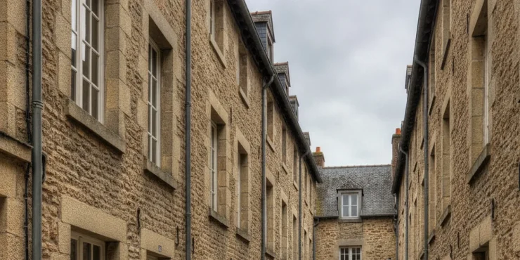 maisons ville elles etroites profondes
